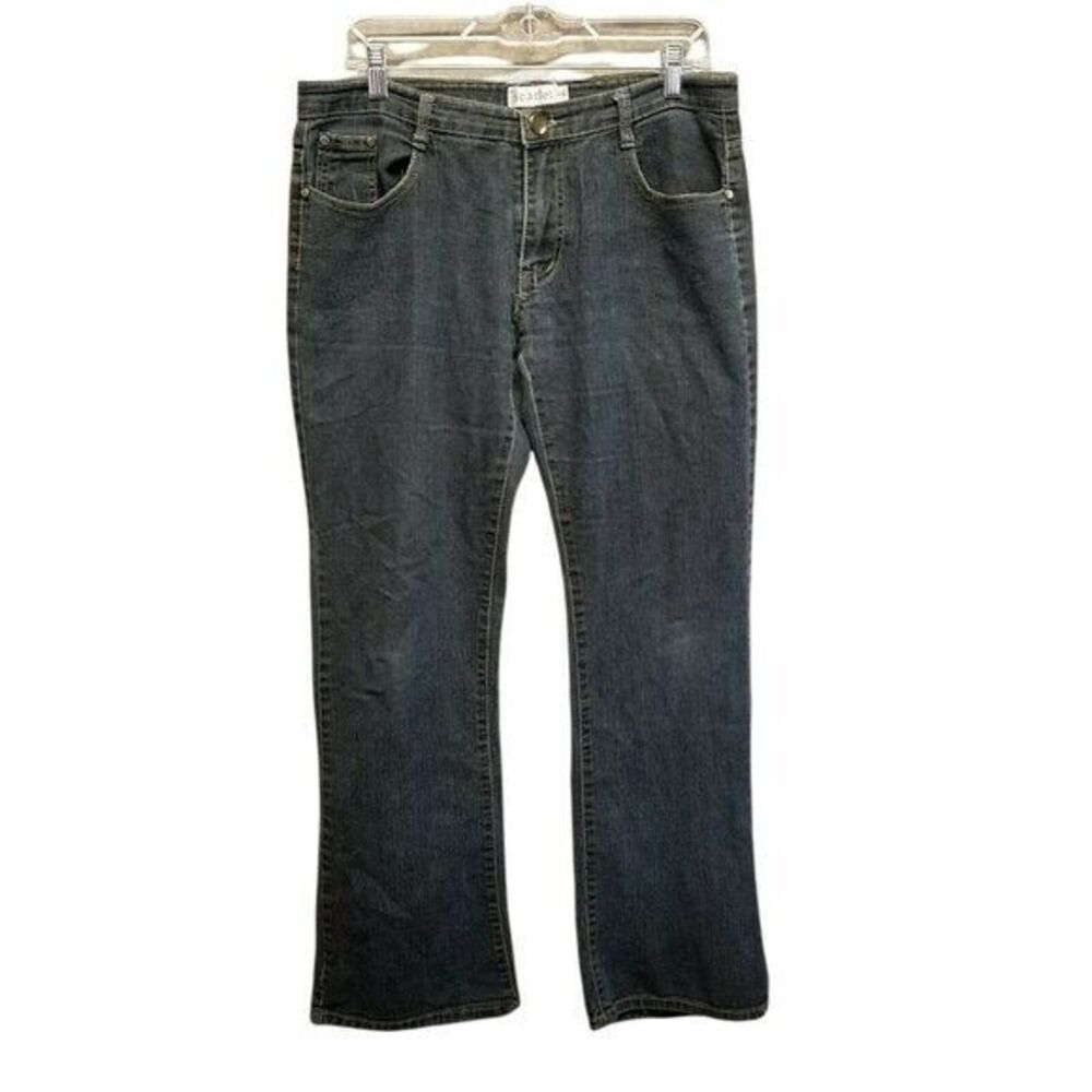 Scarlet Womens Size XXL Blue  Solid BootCut Jeans